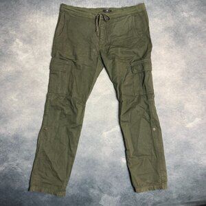 7 for all mankind Mens Pants XL Green Fits 42x31 Cargo Pull On Casual